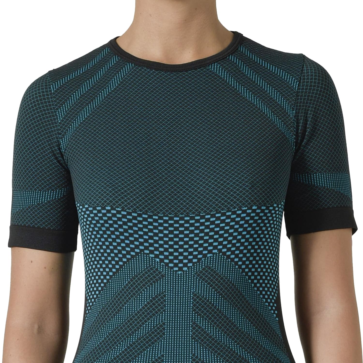 Risalti Maglia Termica Donna Manica Corta Energy - Maglia Tecnica Donna Traspirante a Compressione, Intimo Termico Senza Etichette per Sci, Trekking, Running, Ciclismo - Made in Italy