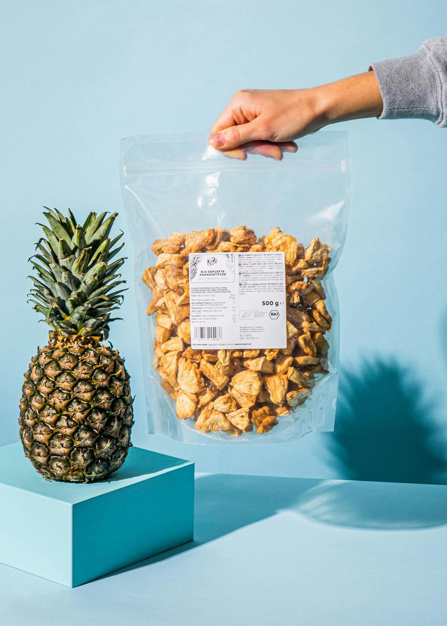 KoRo - Ananas soffiato a pezzetti bio | 500 g