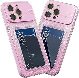 MINUUISCT Funda para iPhone 15 Pro Max, funda de silicona a prueba de golpes con purpurina brillante y suave, funda de TPU para iPhone, protección de cámara, color rosa