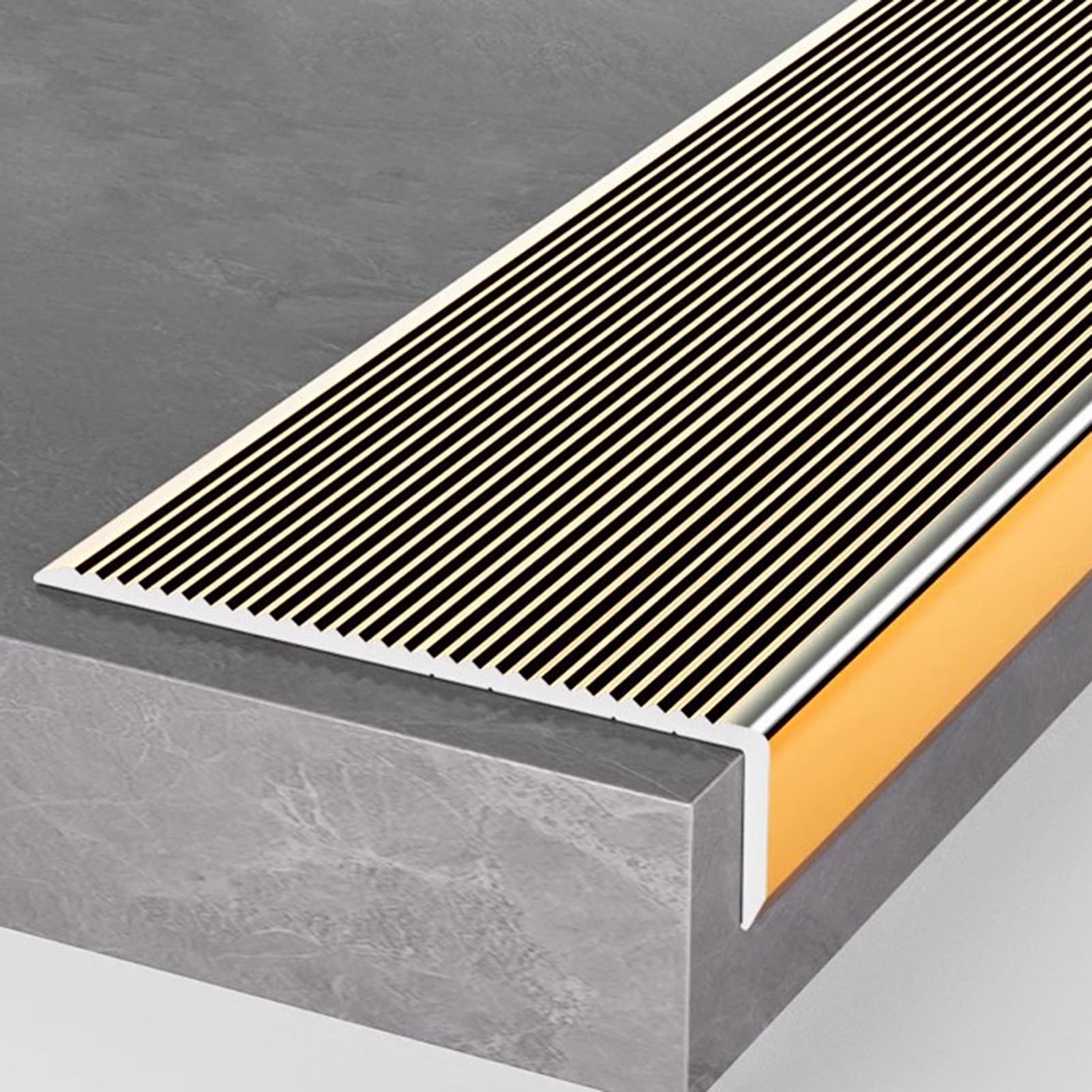 Strisce di protezione antiscivolo in metallo IR da 10,2 cm di larghezza, 20 pezzi, protezioni per pavimenti in vinile per maggiore sicurezza e sicurezza, ideali per uso domestico e commerciale