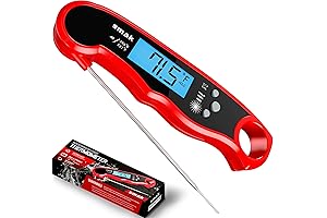 Smak Digital Instant Read Meat Thermometer | Kitchen Thermometer with Waterproof Probe...