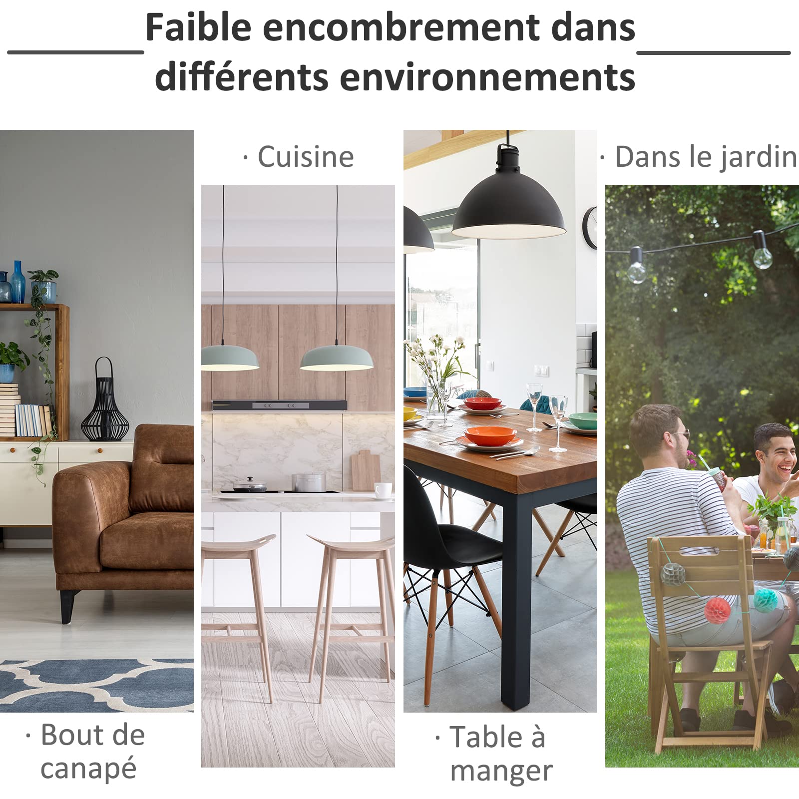 HOMCOM Chariot de Service desserte de Cuisine à roulettes 3 étagères Blanc | Plateau Amovible, Bois de Pin MDF