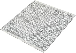 house of handmade™ Multipurpose Pooja Mat, Aasan Mats for Meditation, Formal Sitting Rug, Pure Cotton Thick Square Puja Matt. Size - 70X70 cm Grey