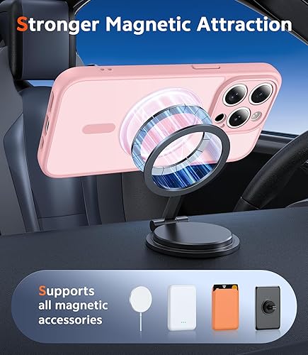 Miniatura 296 de Fntcase Funda para iPhone 15 Plus y 14 Plus de 6.7 pulgadas, magnética, a prueba de golpes de grado militar, antiamarilleo, delgada, protectora