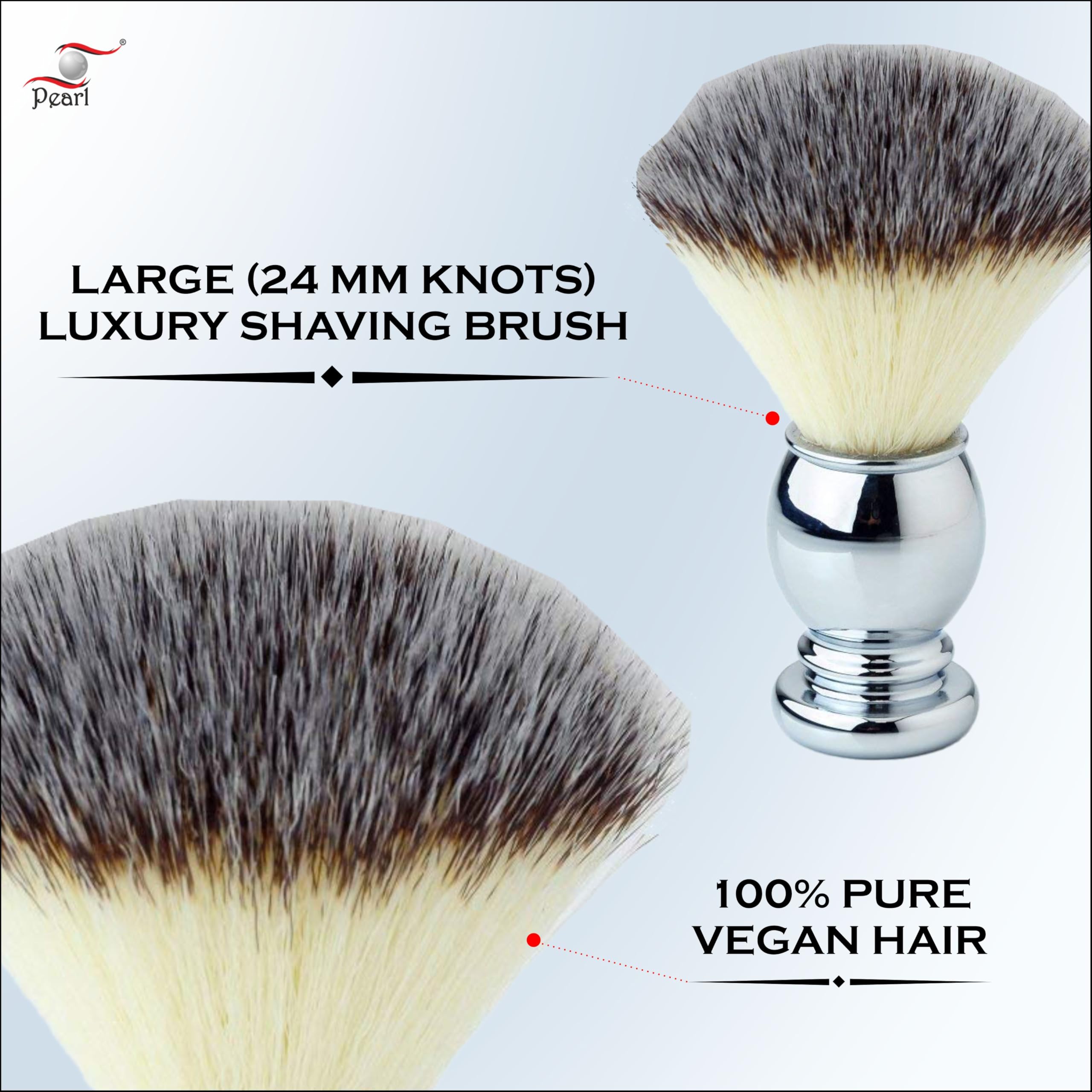 Pearl Shaving Brush SMB-501 SY (CHROME) - Image 5 thumbnail