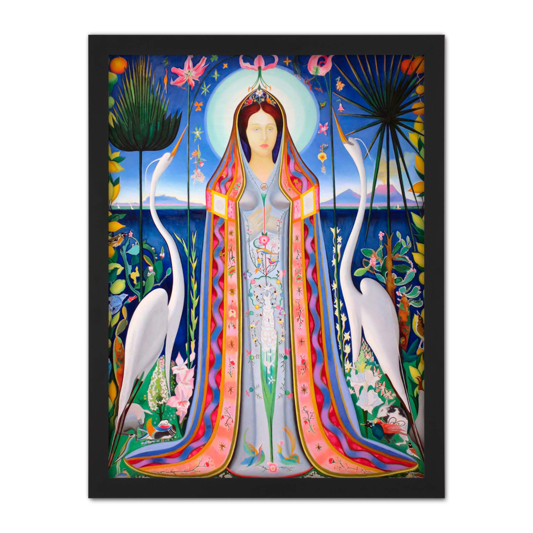 Stella Purissima Pure Futurist Painting Large Framed Art Print Poster Wall Decor 18x24 in