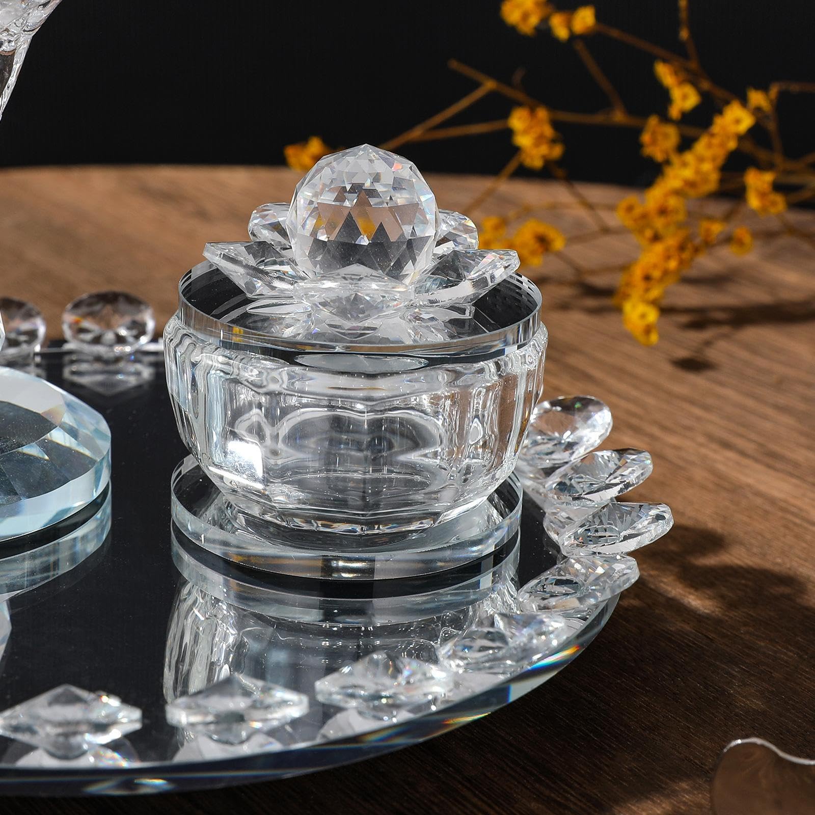 KESOTO Räuchergefäß Set Aus Glas mit Zange, Tischdekoration für Zuhause, Schlafzimmer, Büro