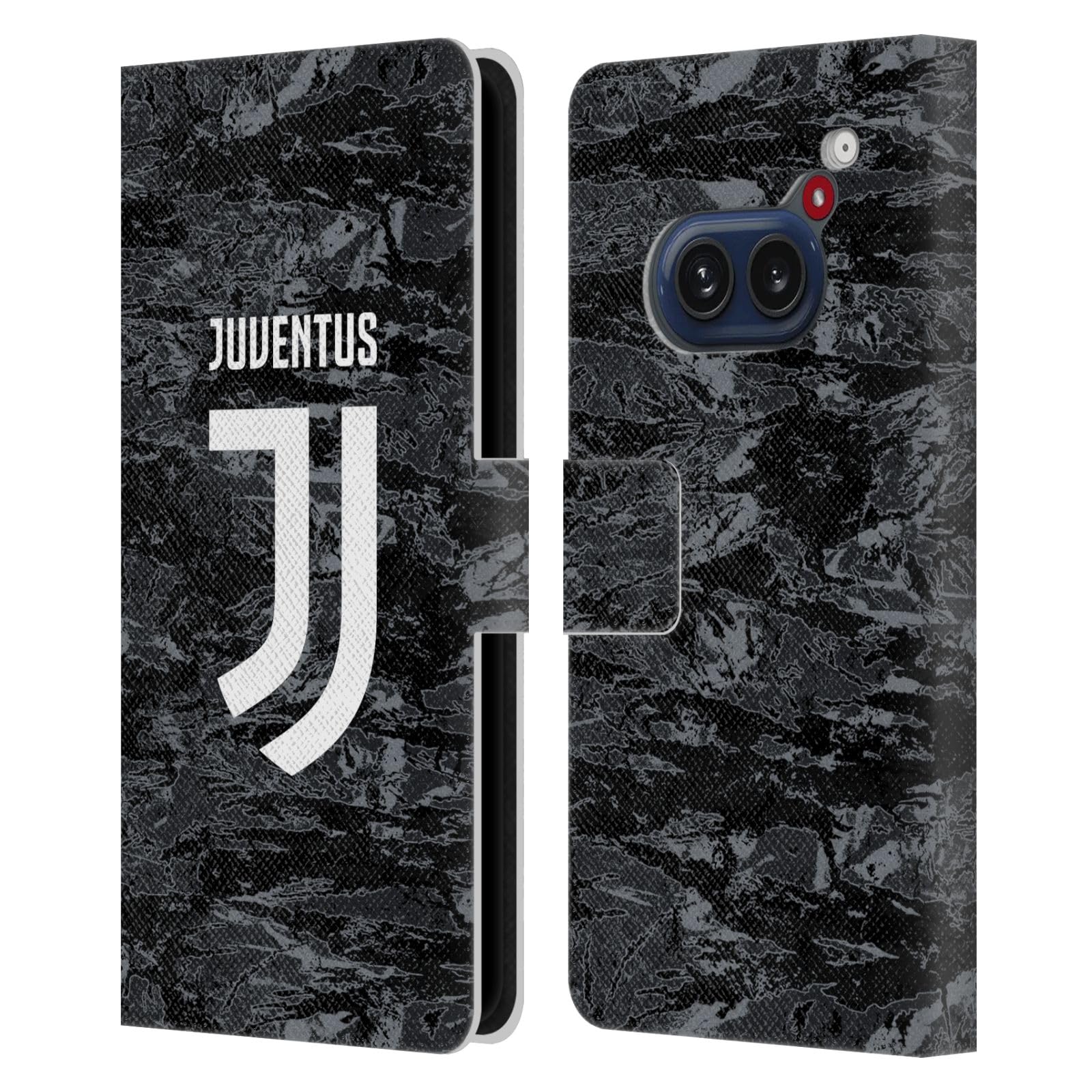Head Case Designs Officially Licensed Juventus Football Club Home Goalkeeper 2019/20 Race Kit Leather Wallet Case Compatible with Nothing Phone (2a)