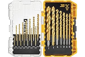 DEWALT 21-Piece Titanium Nitride Coated Drill Bit Set (DW1361)