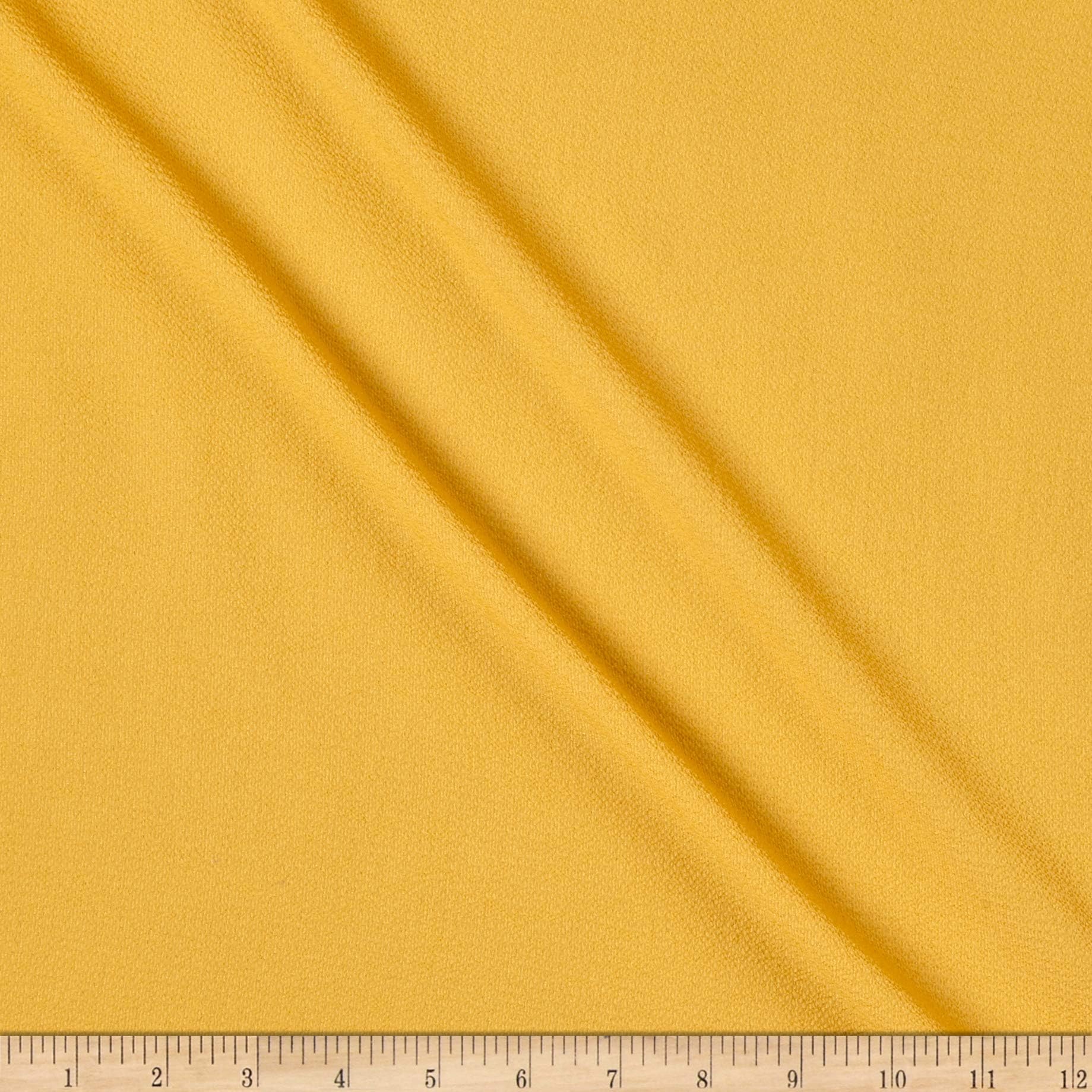 Fabric Merchants Bubble Crepe Mustard, Fabric by the Yard