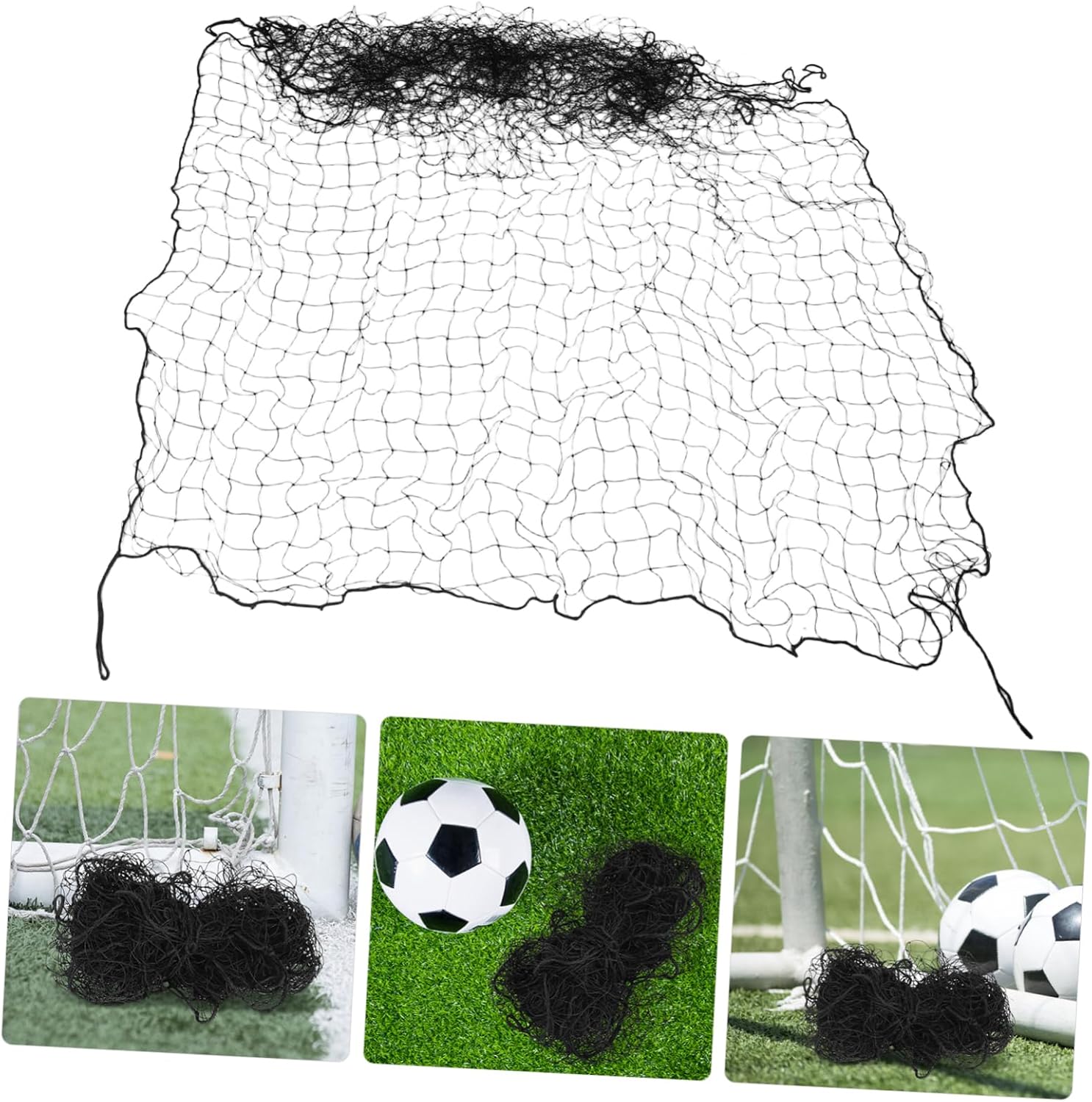 High Density Woven Soccer Goal Net Replacement Outdoor Football Practice Net for Backyard Training Enhanced Visibility Quick Assembly Durable Football Kick Trainer Netting
