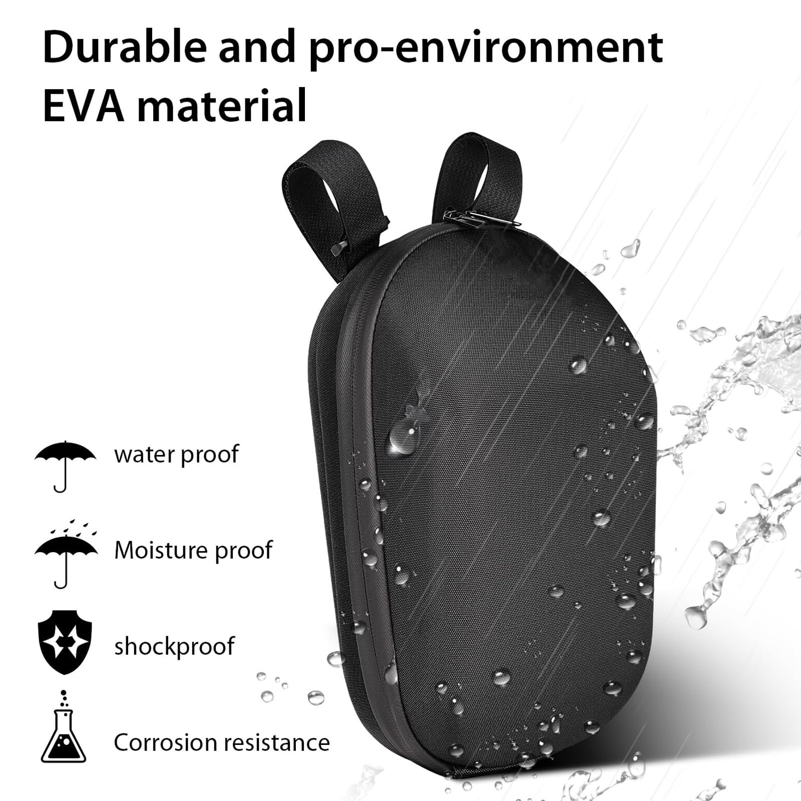 Sac de Trottinette Électrique, Sacoche Avant pour Trottinette, Sacoche Trottinette 4L, Sac de Scooter, pour Xiaomi Mijia M365 Pro Sedway Ninebot ES1/2/3/4 Scooter
