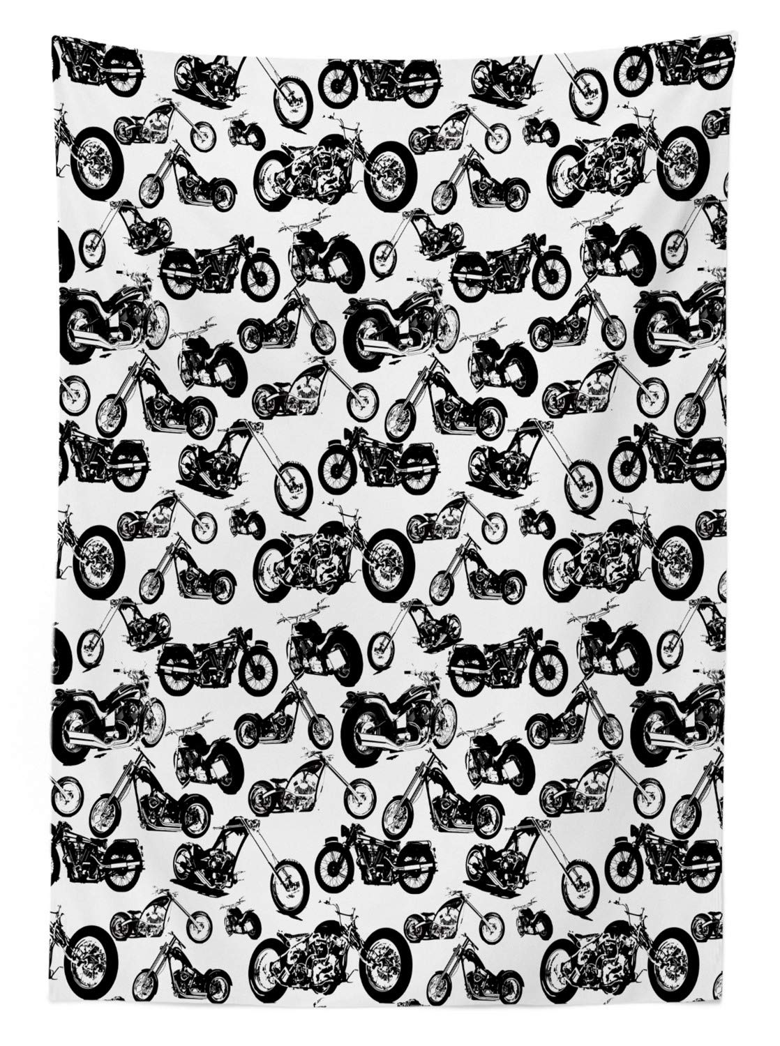 ABAKUHAUS Motociclo Tovaglia Rotonda, Motocross Racer, Tessuto