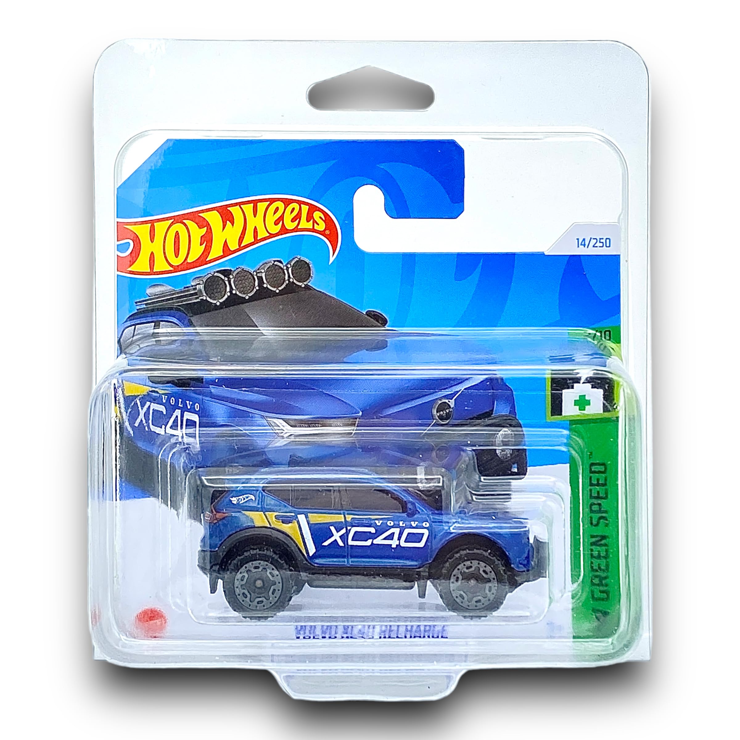 Hot Wheels Volvo XC40 Recharge (Blue) 2/10 HW Green Speed, 2024-14/250 (Short Card)