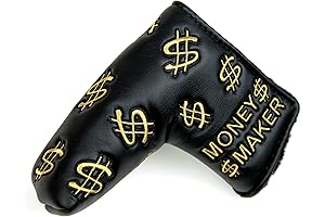 MONEY MAKER Gold Putter Cover: Elevate Your CNC Golf Game