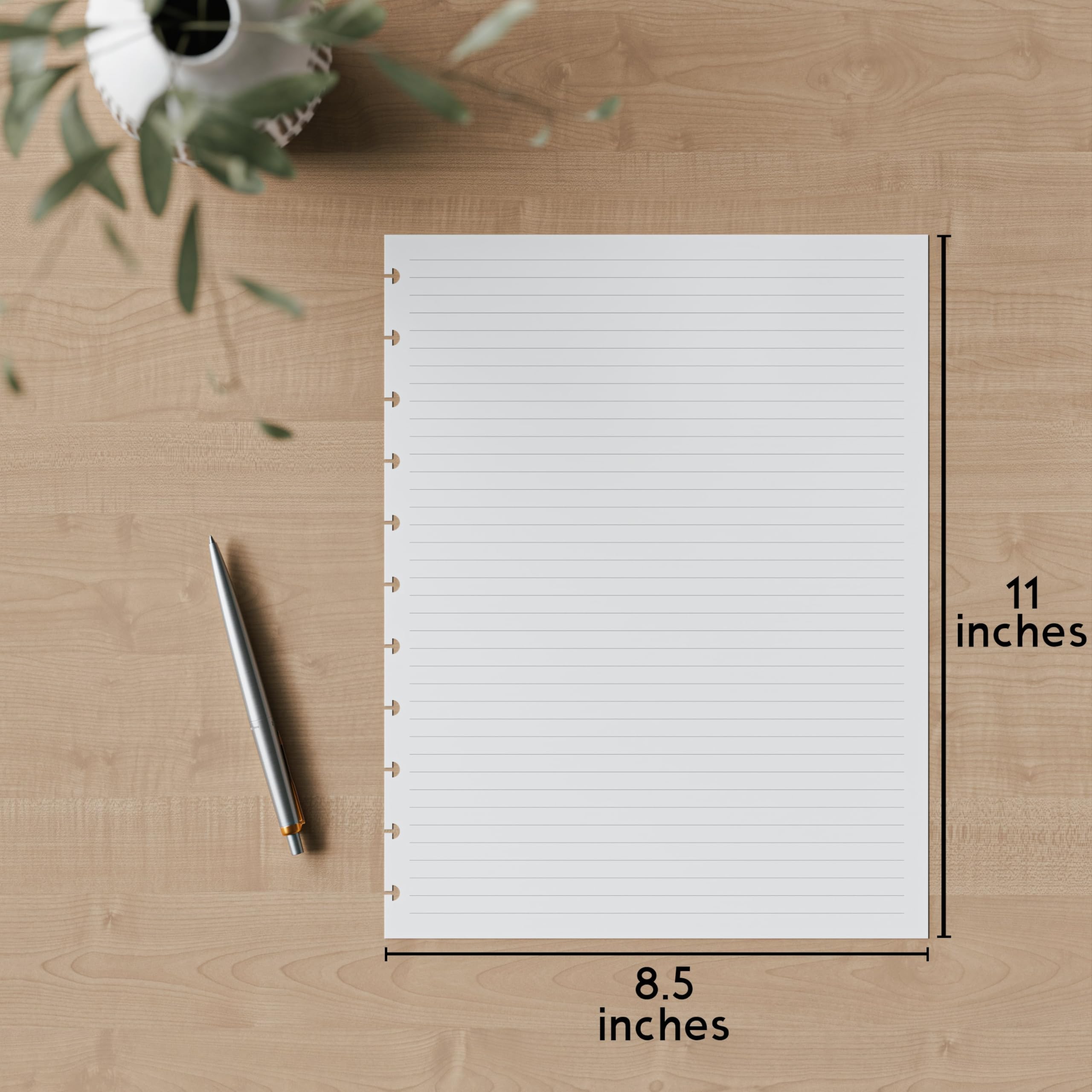 Snapklik.com : Discbound Letter Size Lined Paper Refill, 8.5 In X 11 In ...
