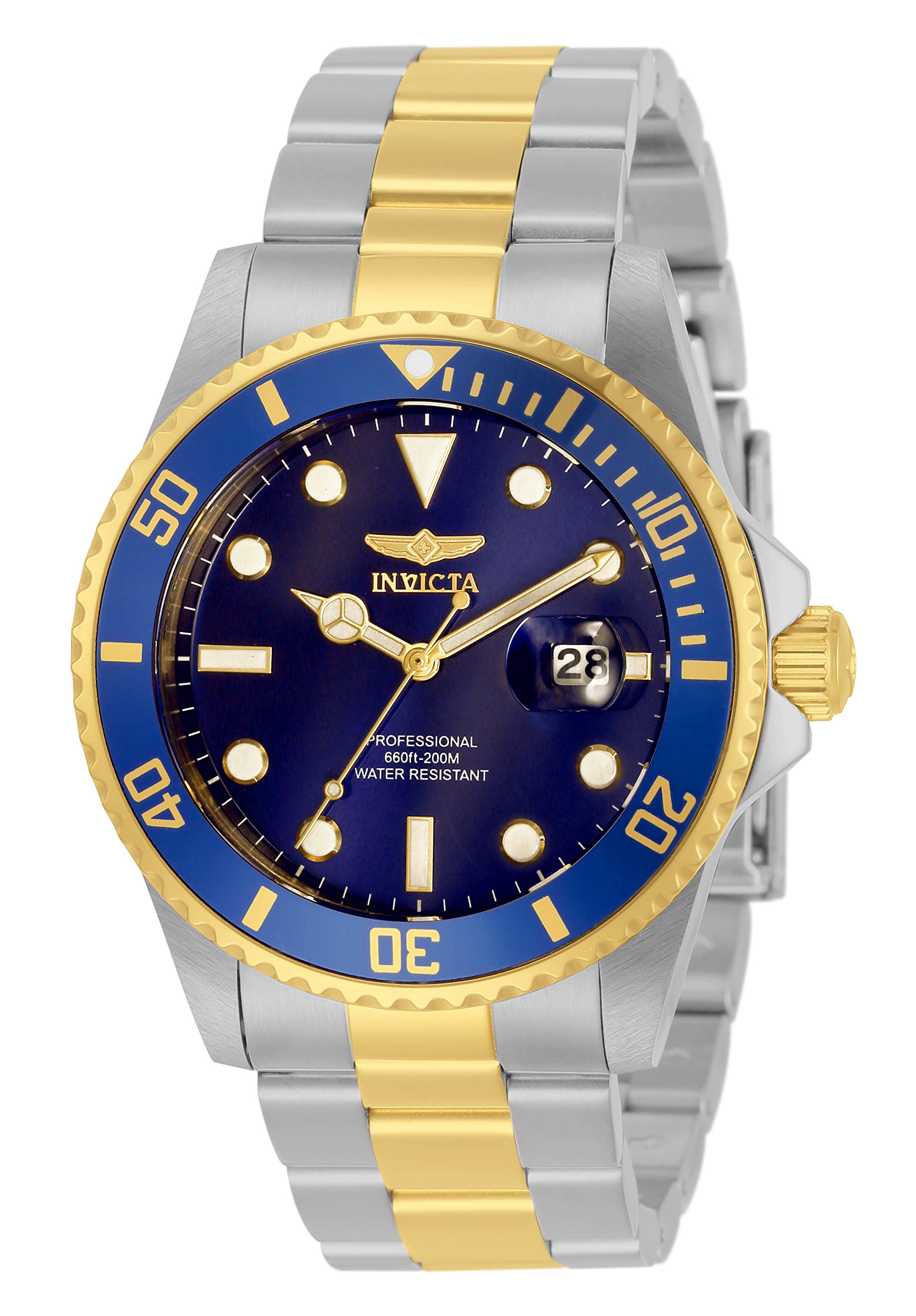Invicta Pro Diver Quartz Blue Dial Two-Tone Men's Watch 33268