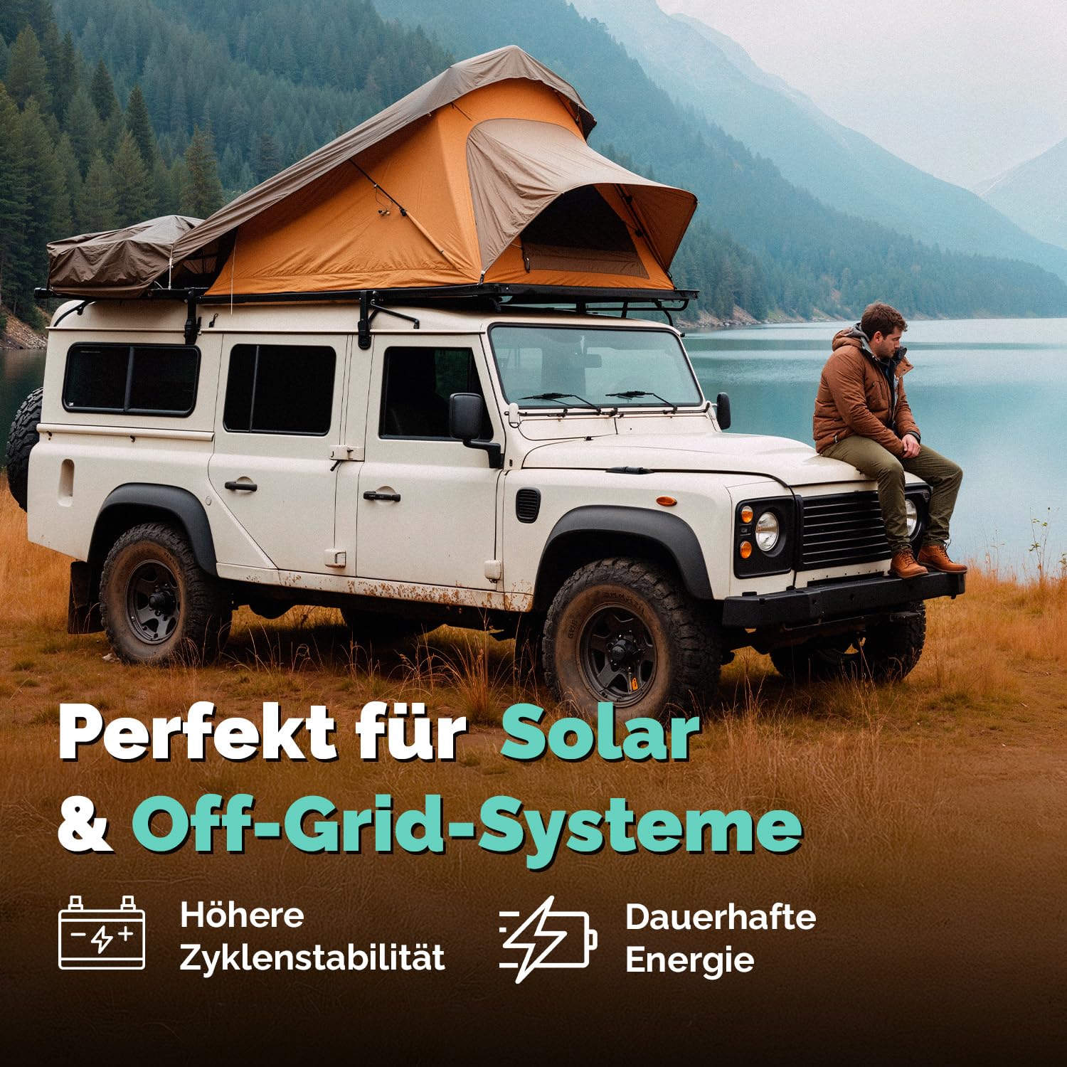 Electronicx CARAVAN EXTREME EDITION 100Ah / C100 / 12V GEL Versorgungsbatterie – 100 Ah – 12 Volt Batterie Wohnmobil, Van, Boot, Marine, Photovoltaik – wartungsfrei& robust- 278×175×190 mm