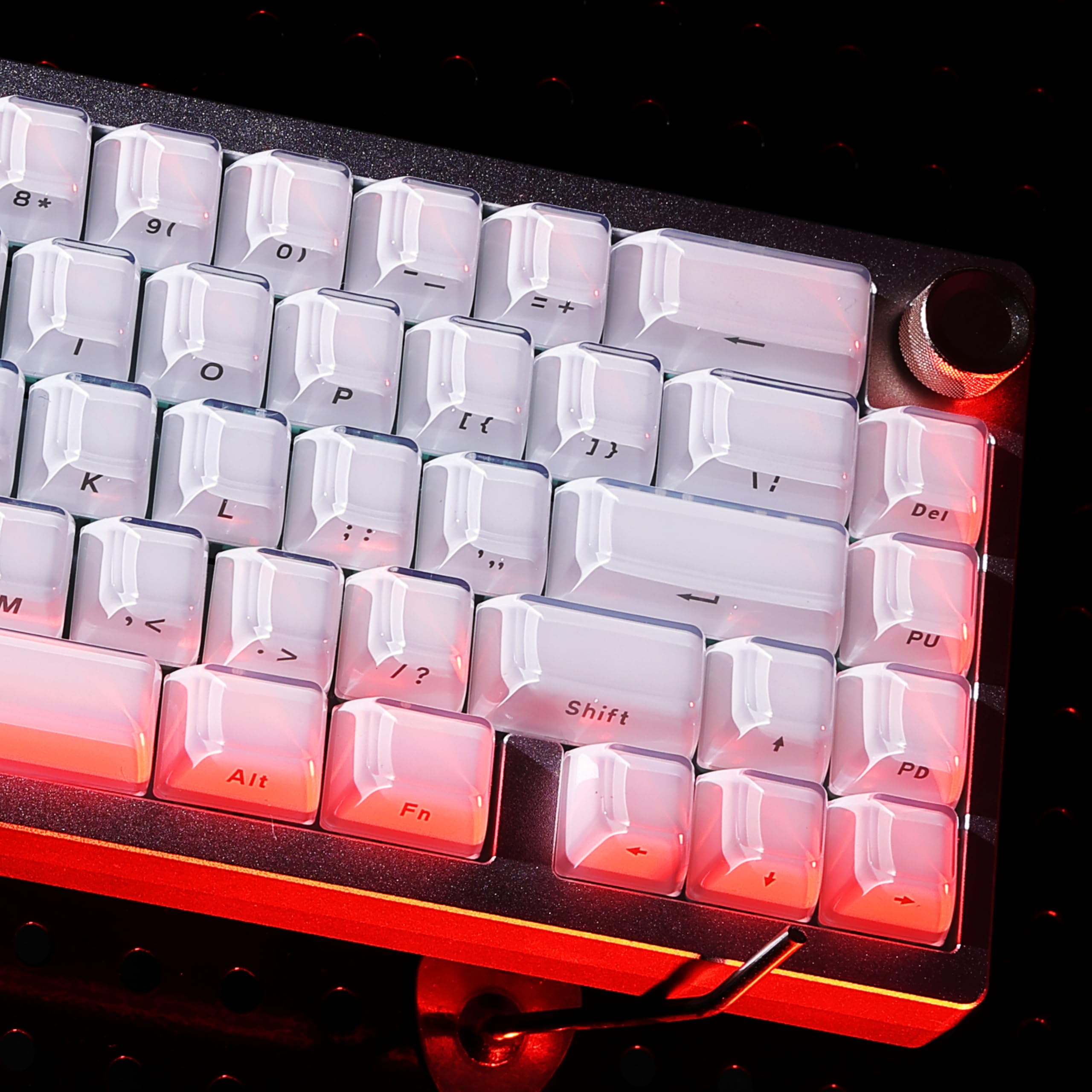 Womier Jelly Keycaps 2.0, Shine Through Keycaps for Mechanical Keyboard