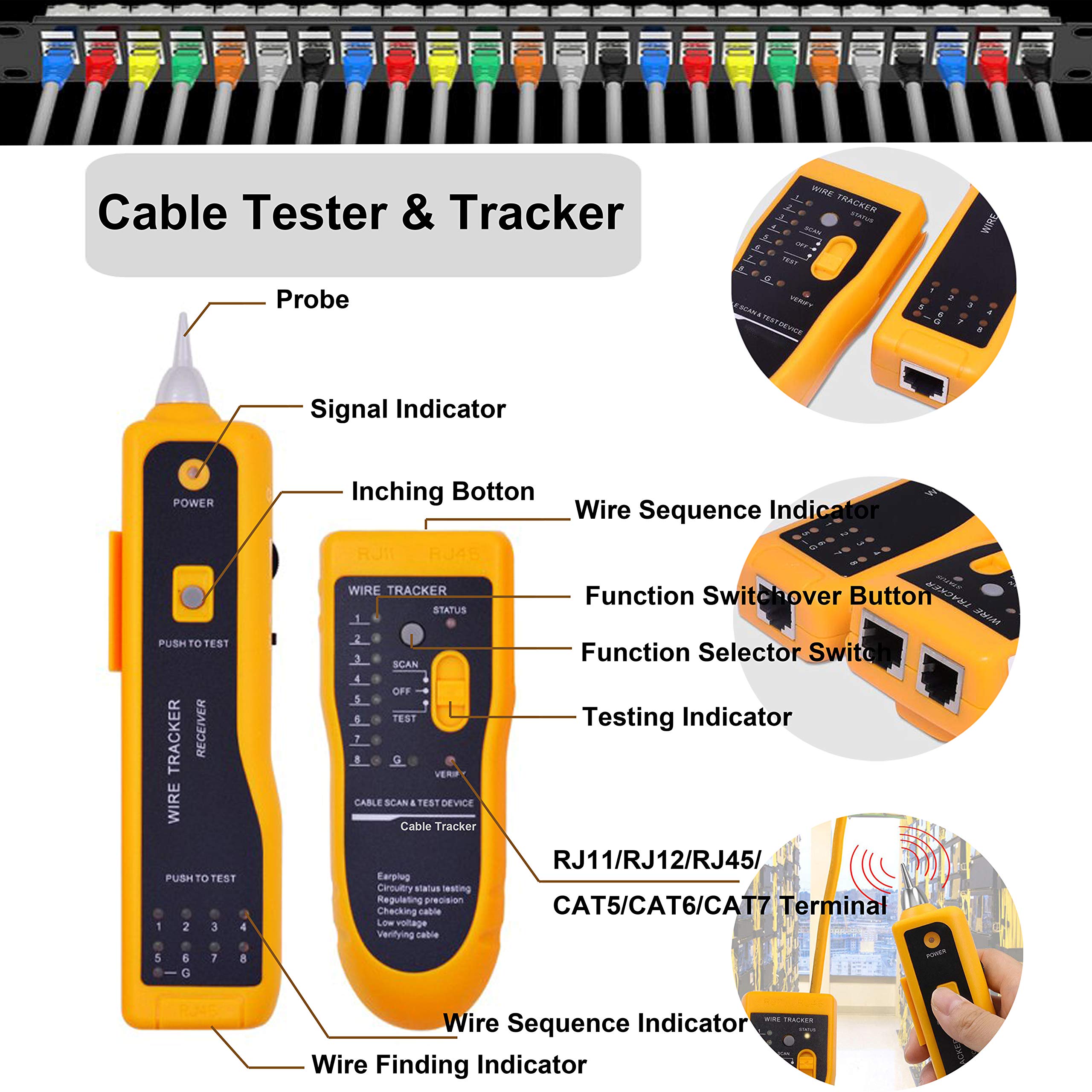 Couleur ENSEMBLE B pince à sertir rj45, outils réseau, pince de