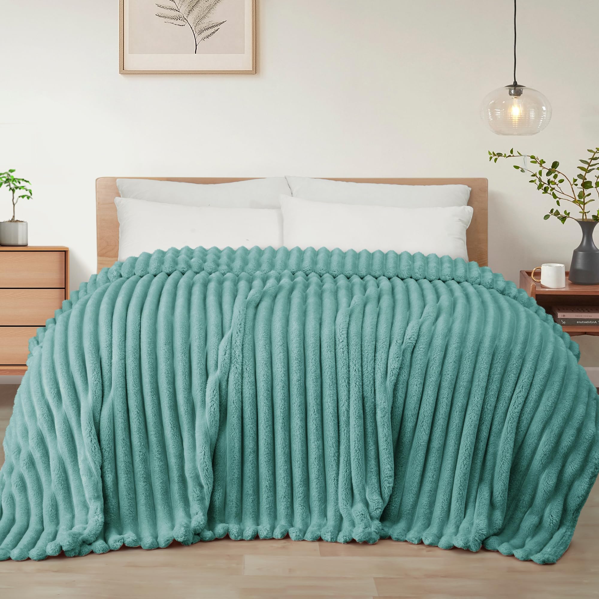 Exclusivo Mezcla Kuscheldecke Flauschig Fleecedecke Flanell Decke, Leichte und Warme Wohndecke Tagesdecke für Ganzjahreszeit