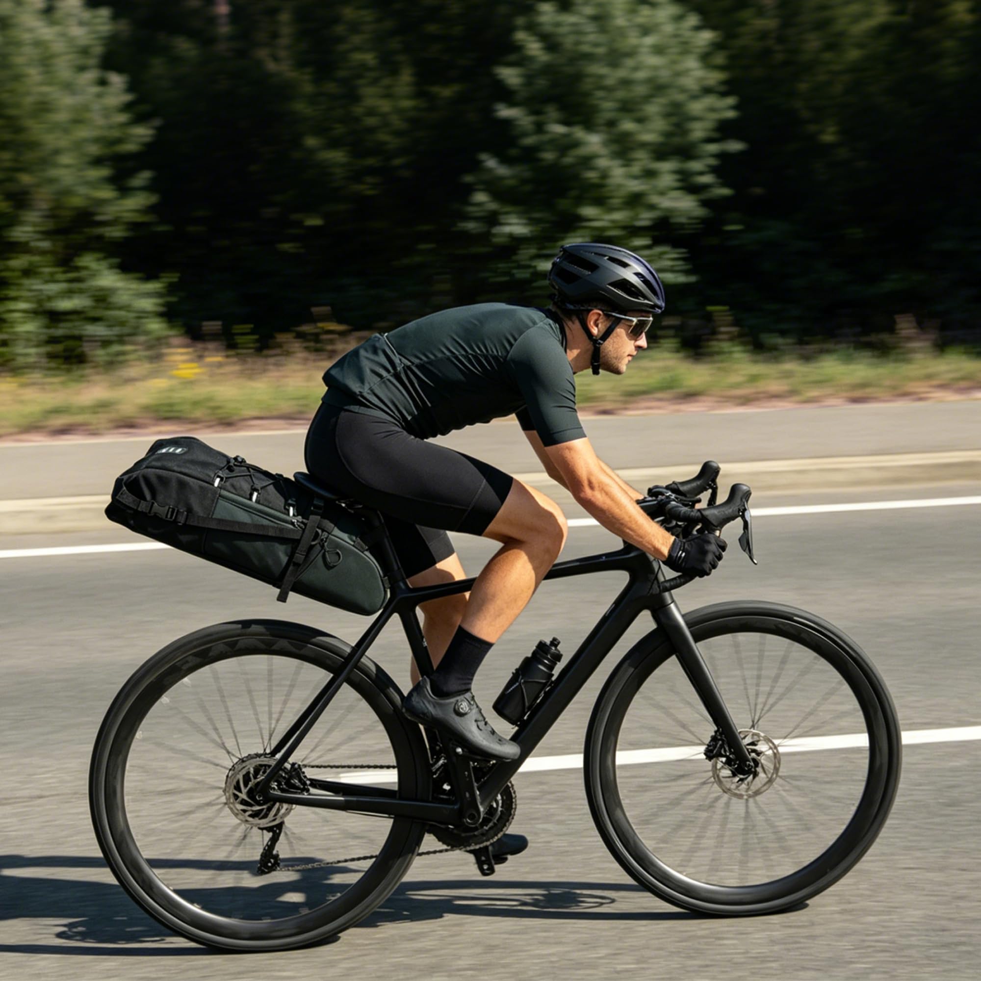 AUMTISC Bolsa de sillín de 11 l, bolsa de asiento, bolsa de almacenamiento para bicicletas de carreras, bicicletas de montaña