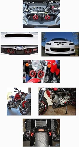 Miniatura 7 de DUAL Super Tone Loud Blast 139Db Universal Euro Red Ronda Bocinas (Cantidad 2) Kit de bocina gemela de tono altobajo con par de soporte compacto