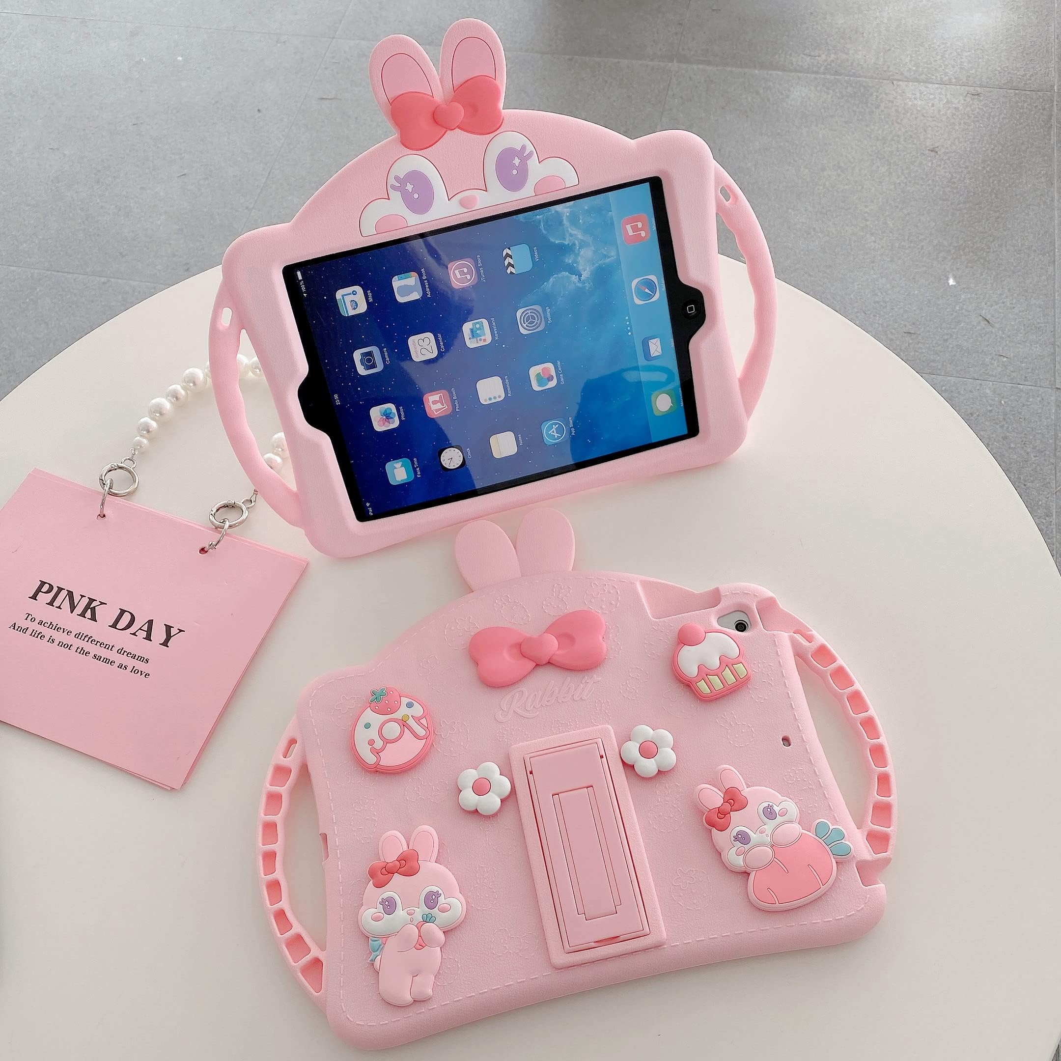 Amazon.com: Cute Rabbit Cover for iPad 9th/8th/7th