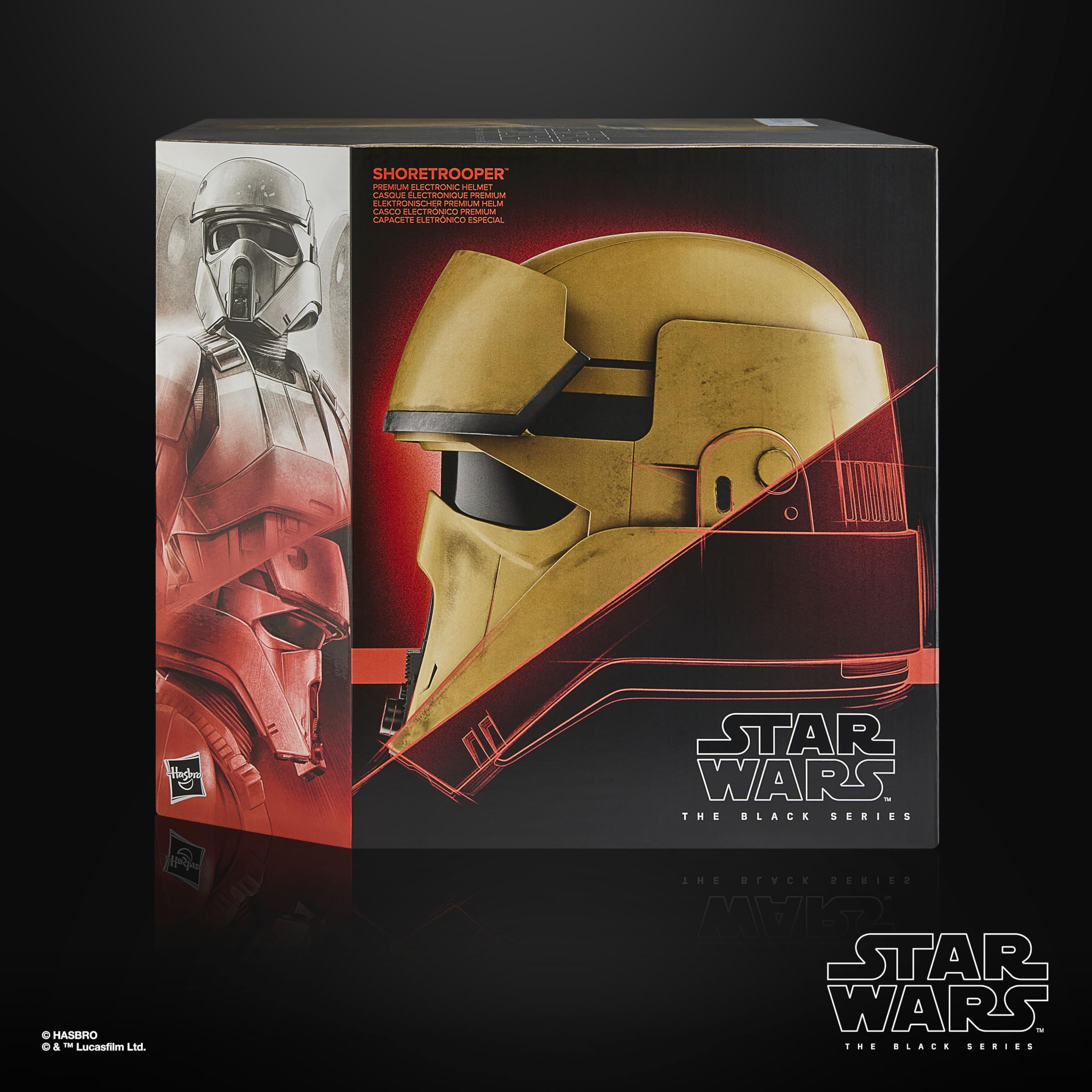 Hasbro Star Wars The Black Series,casco elettronico premium per roleplay per adulti di uno Shoretrooper