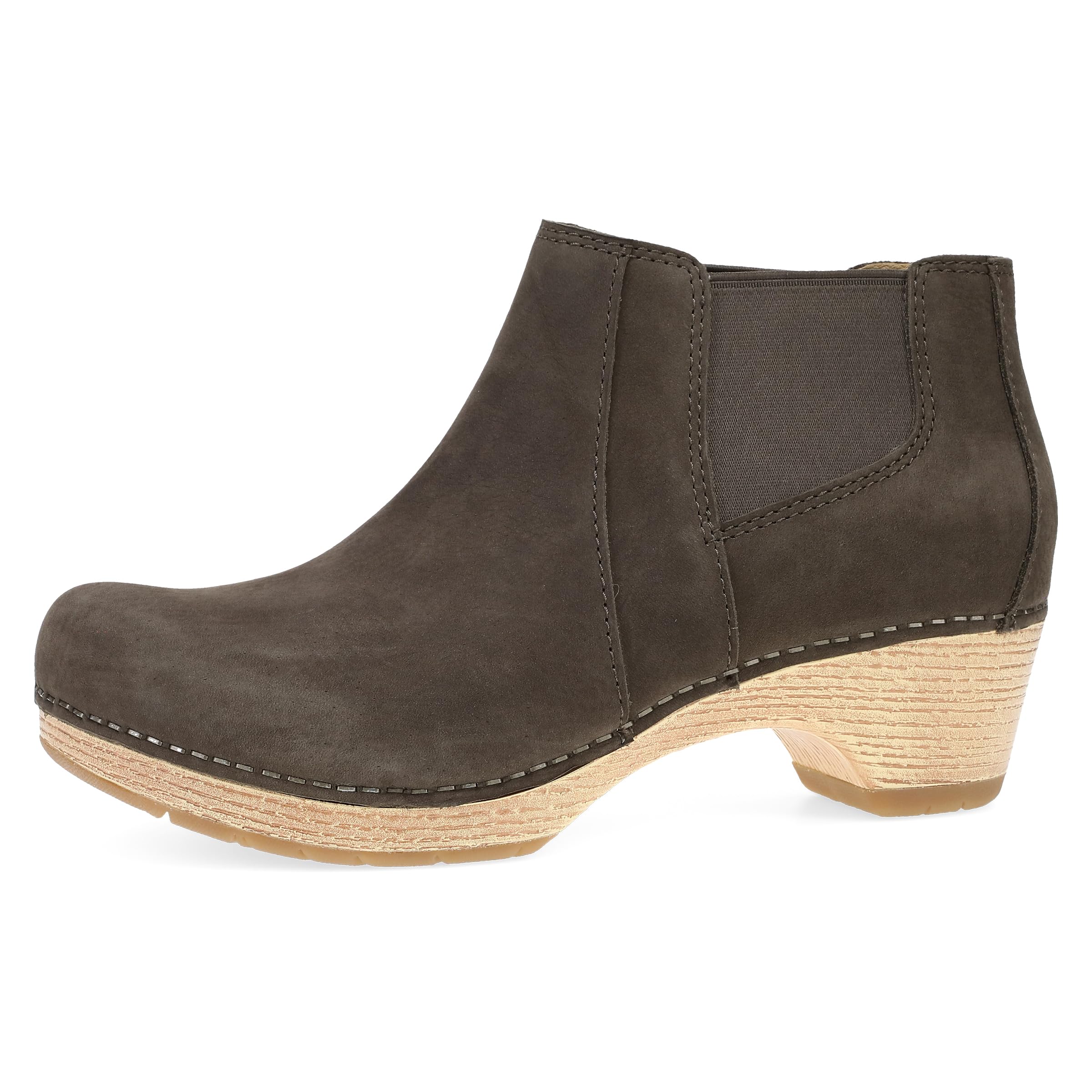 Dansko Women’s Chelsea Ankle Clog Boot Lane Bootie with Double Gore for Easy Wear and Cushioned, Energy-Return Footbeds