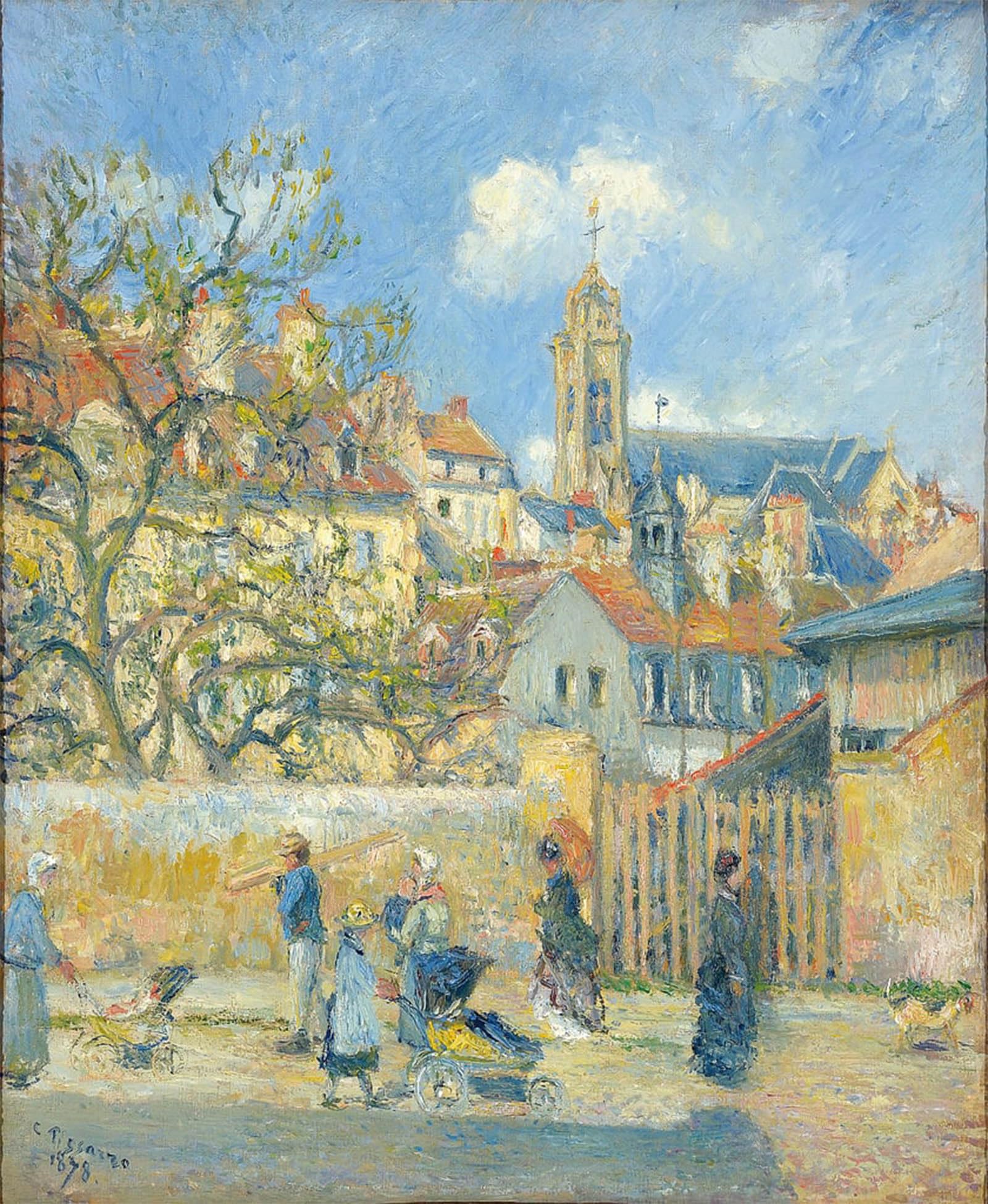 SERENDIPITP Aesthetic Poster Photo Wall Print Retro Picture The ParcCharrettes Pontoise by Camille Jacob Pissarro Modern Wall Artwork for Home Decor 60x90cm