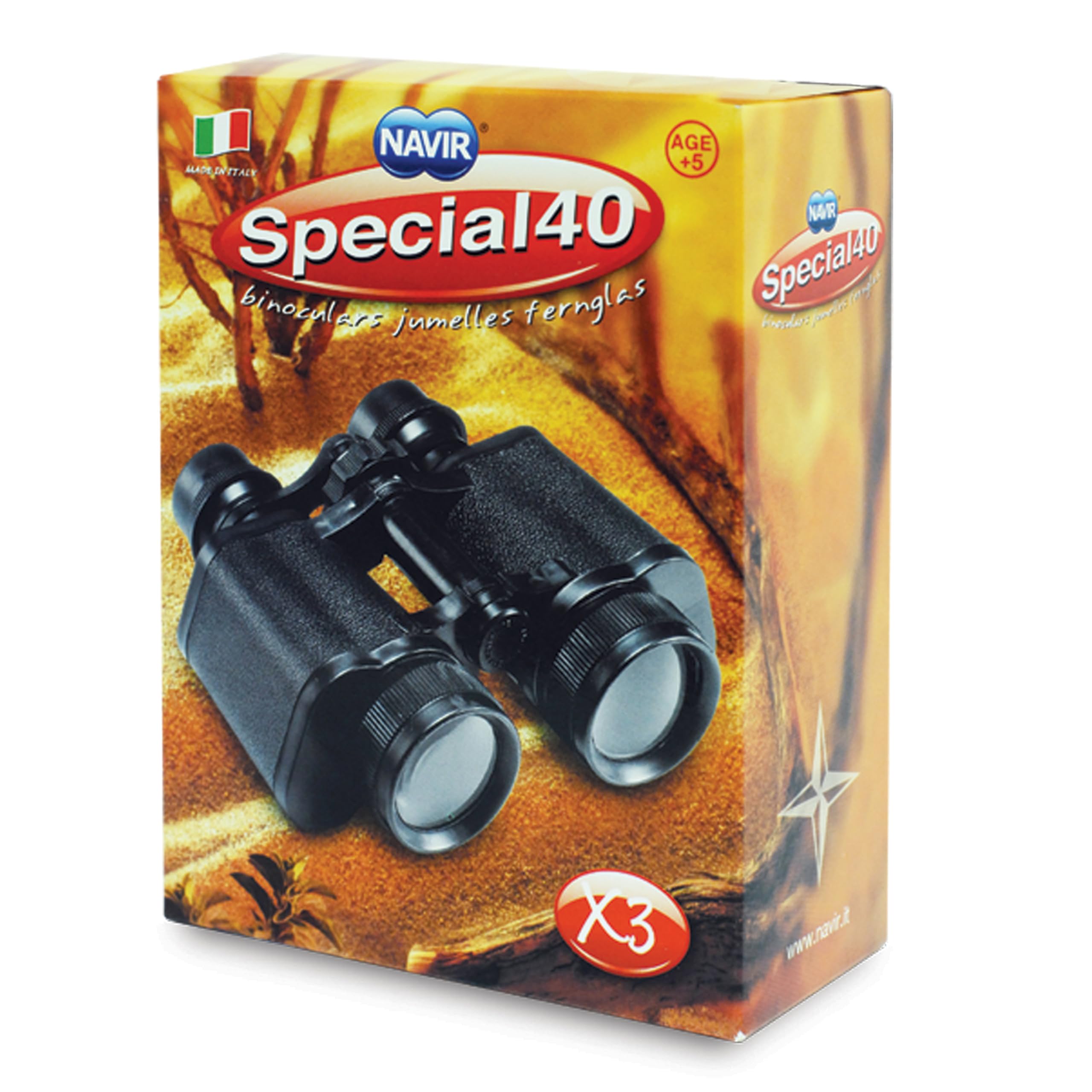 Navir Special 40 Binocular with Case - Green - 1 Pack