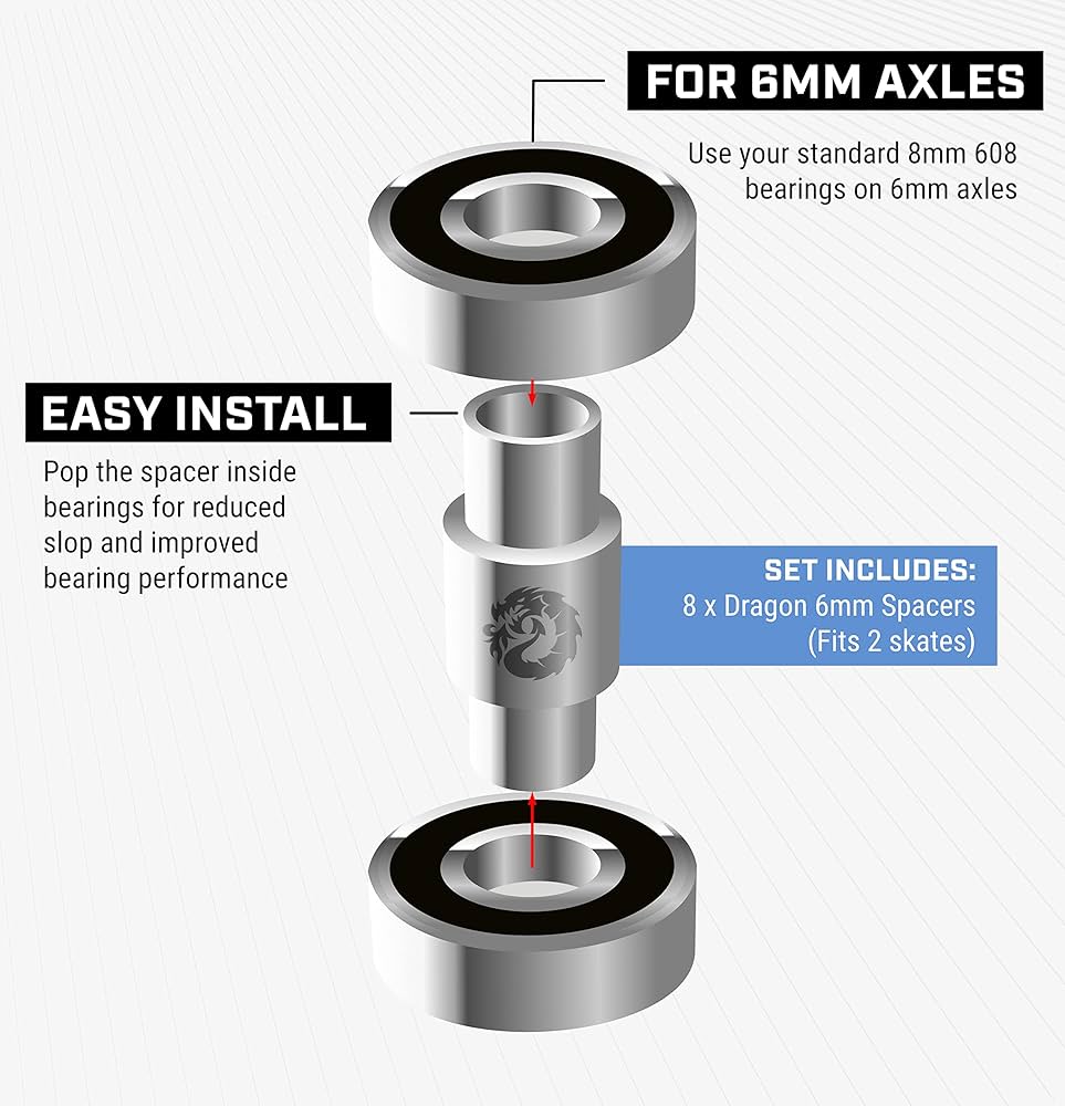 Amazon.co.jp: Fireball Dragon 6mm ベアリングスペーサーセット 608