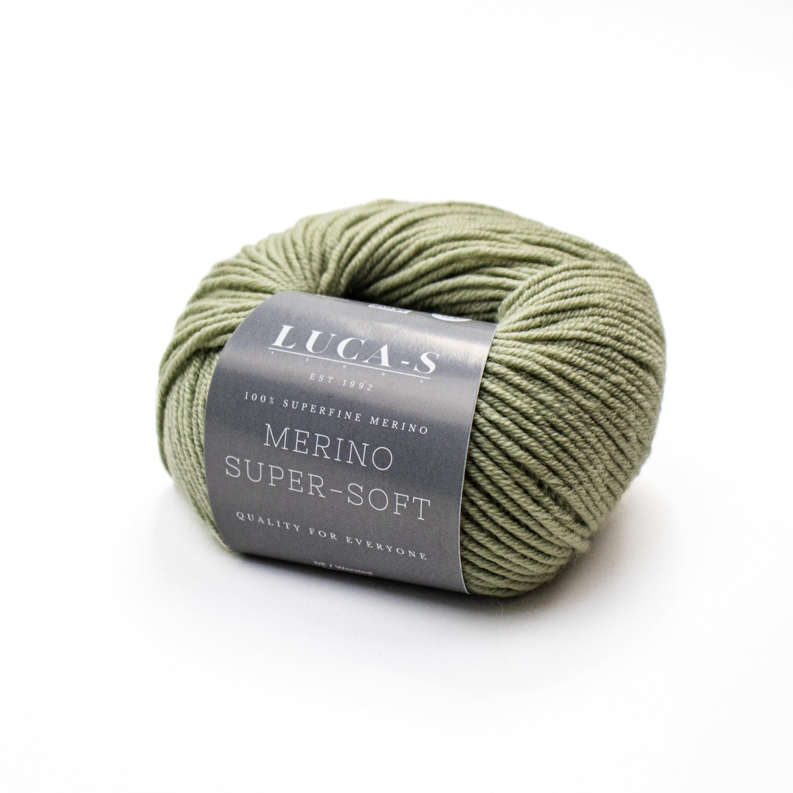 2PCs Superfine Merino DK Yarn for Knitting and Crocheting Super Soft Superwash 100% Merino Wool 50g Ball, Pistachio (08), 2 Units - Image 3