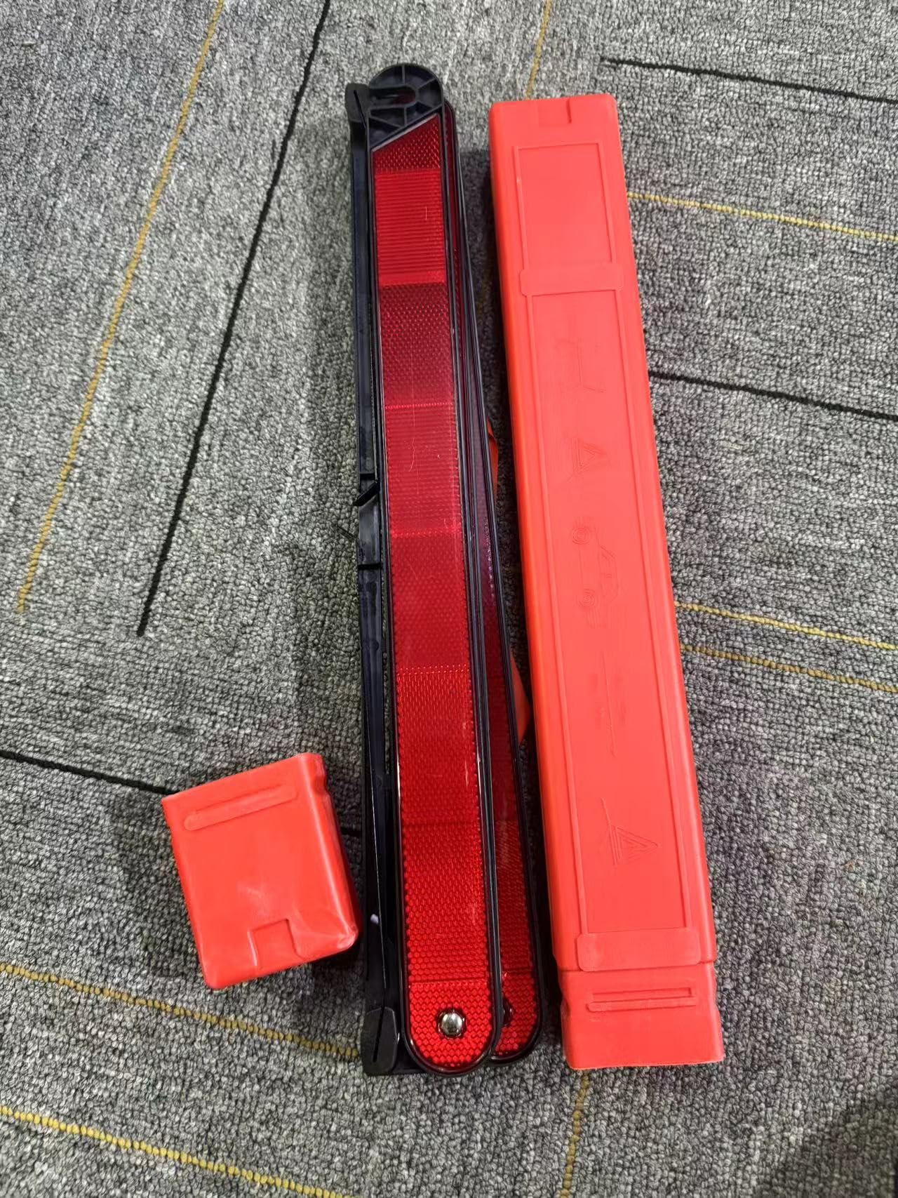 Triangolo Auto Omologato, Pieghevole Stradalei Riflettente Emergenza Triangolo Auto con Custodia, per la Costruzione di Strade e Incidenti di Sicurezza