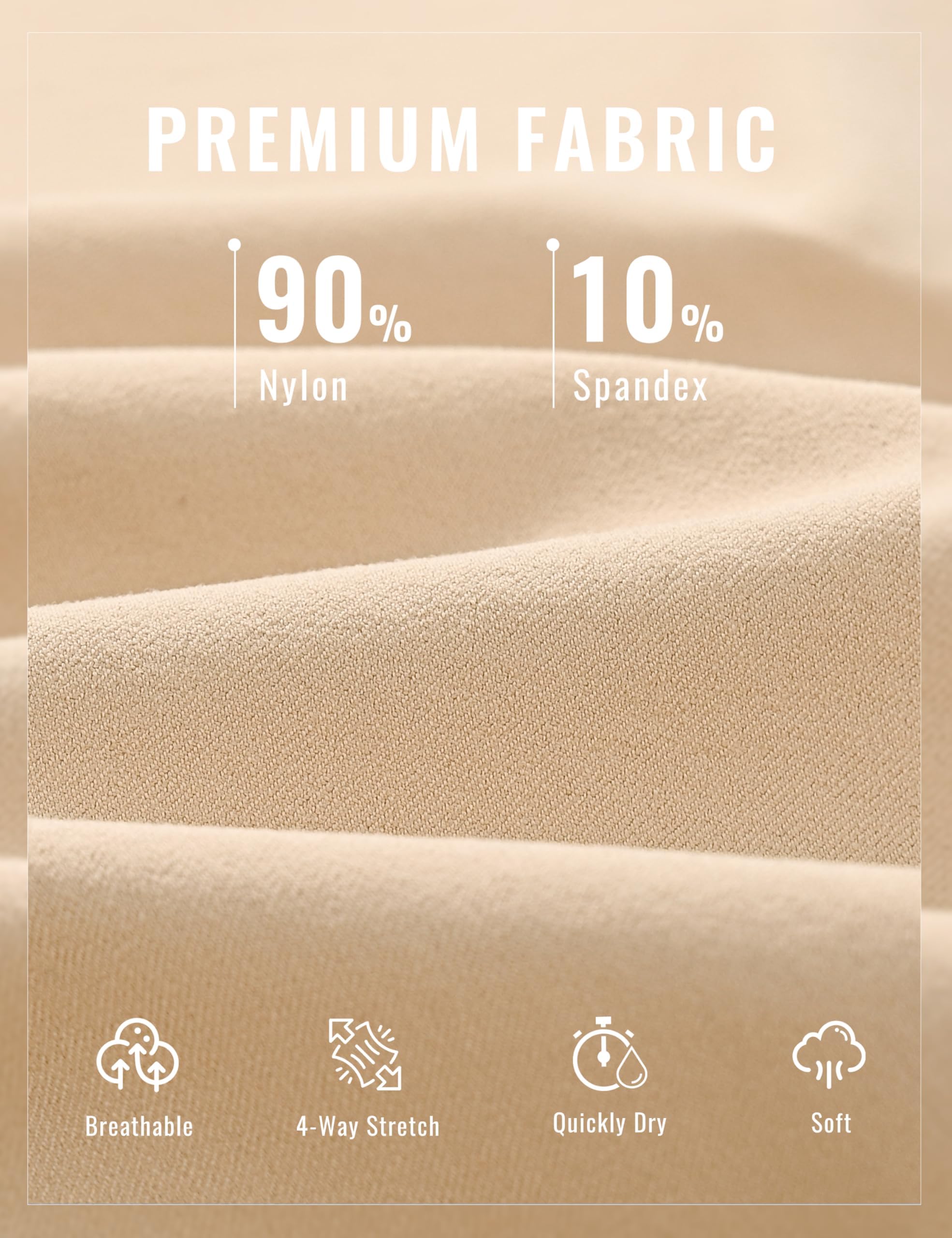 MoFiz Pantalon de Golf pour Femme avec Poches Pantalon Bureau de Extensible Pantalons de Business avec Ceinture élastique imperméable pour Sport, Voyage et Travail UPF50+ - 5