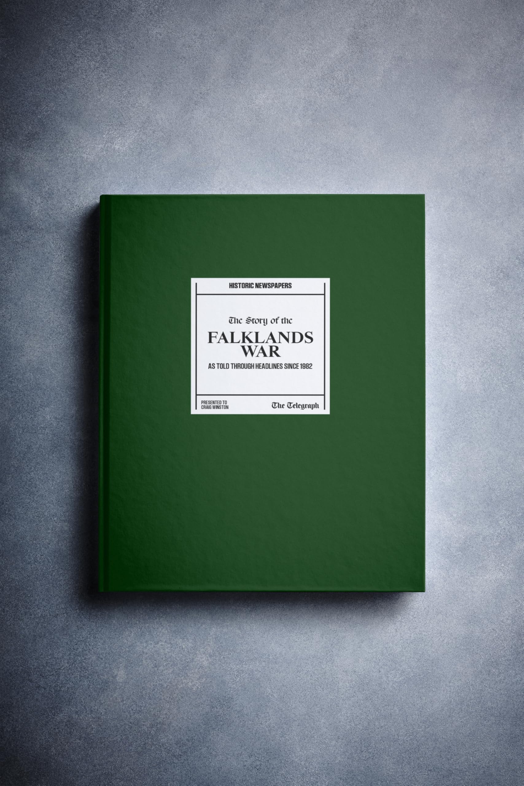 Historic Newspapers - Personalised War Newspaper History Book - War Keepsake Educational Gift- Name Printed on Cover (Falklands War)