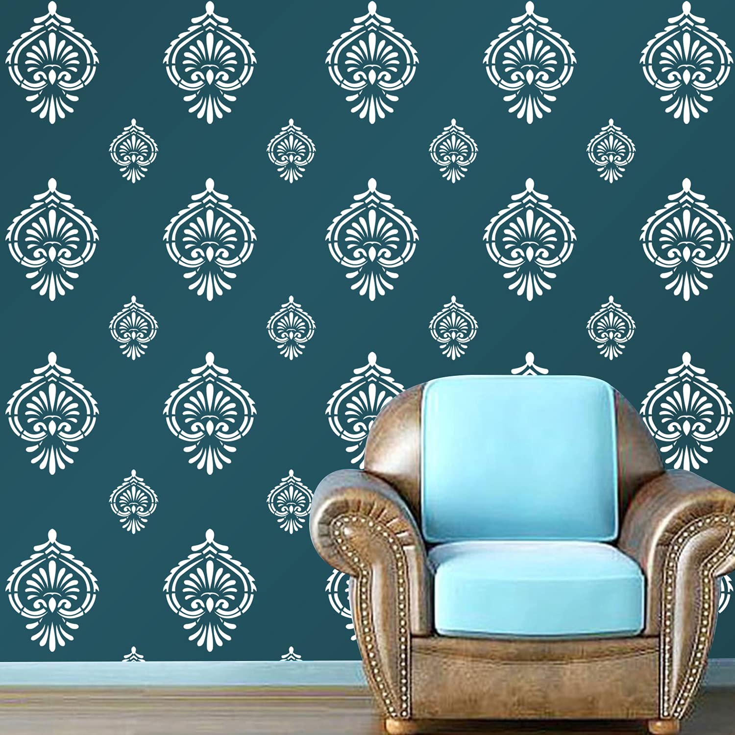 DECORNOW Mewari Print Reusable DIY Wall Stencil Painting, Suitable for Home Decoration, Wall Decoration Size : (16 inch x 24 inch) (B07VNGS3ZN) Amazon Price History, Amazon Price Tracker