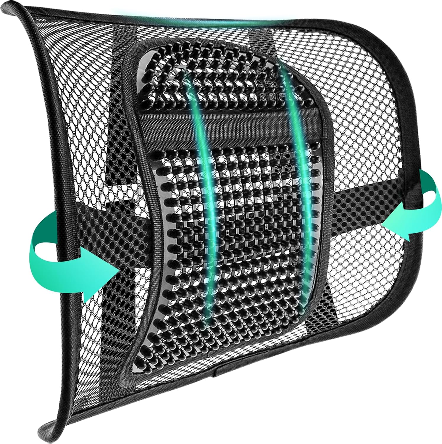 Product image of Samyoung Mesh Back Lumbar Support, Back Support Seat Cushion with Breathable Mesh for Office Chairs Car 12” x 16”