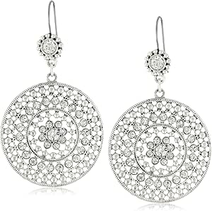 Jessica Simpson Large Drop Earrings Clothing, Shoes & Jewelry