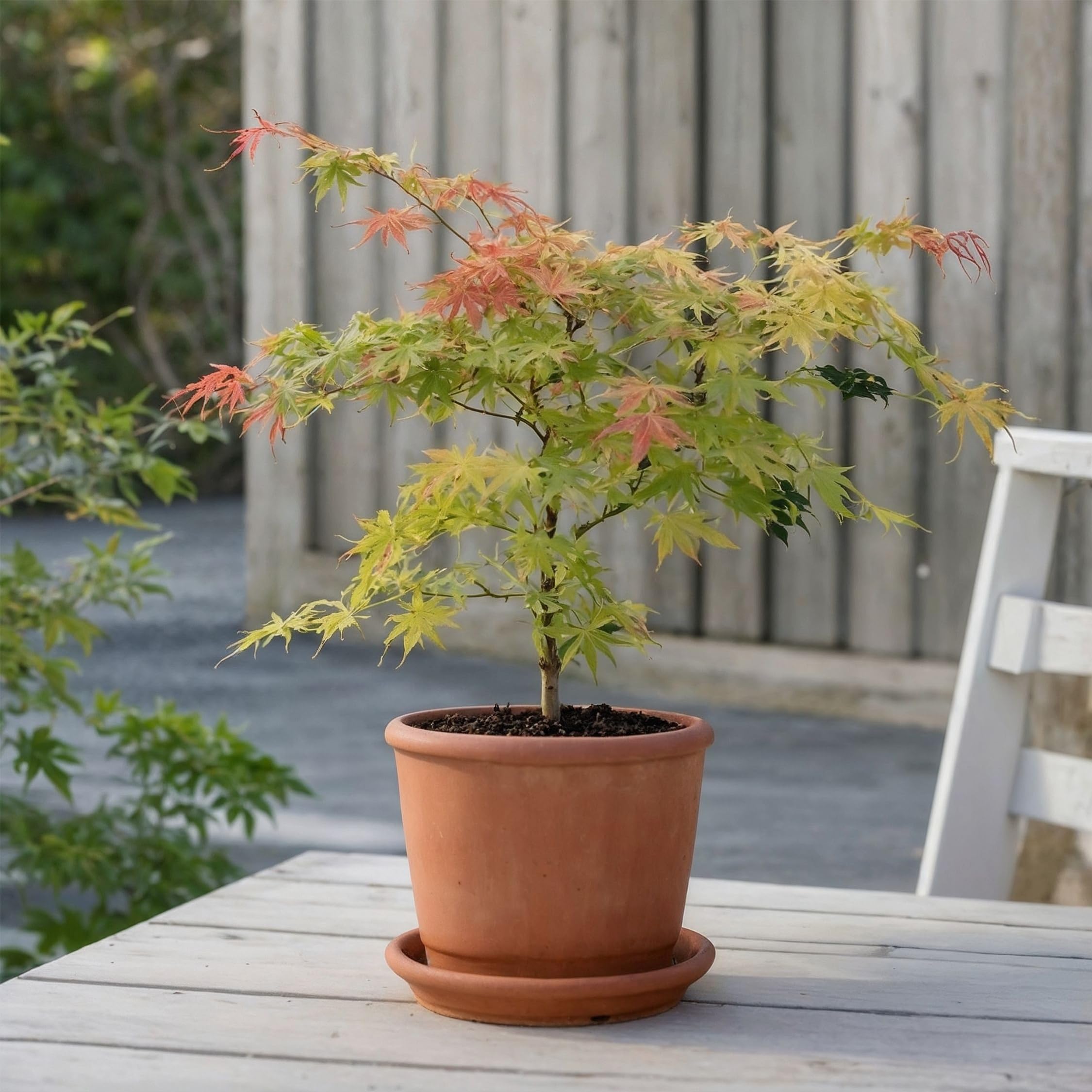 Plant in a Box - Acer palmatum 'Moonrise' - klon japoński Odporny na zimę - Doniczka 19cm - Wysokość 40-50cm