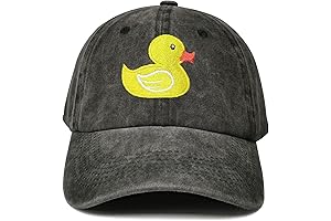 Embroidered Yellow Duck Baseball Hats