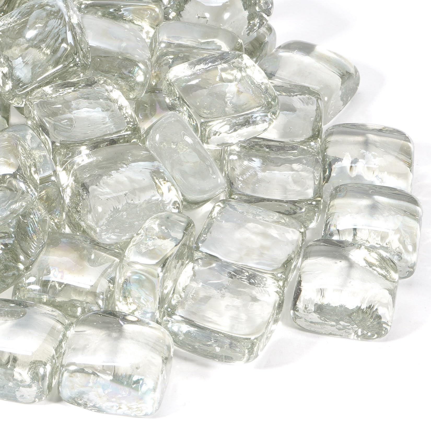 Fire Pit Glass Rocks - 10lbs Amber -18 Fire Pit Glass Rocks - 10lbs Amber -18