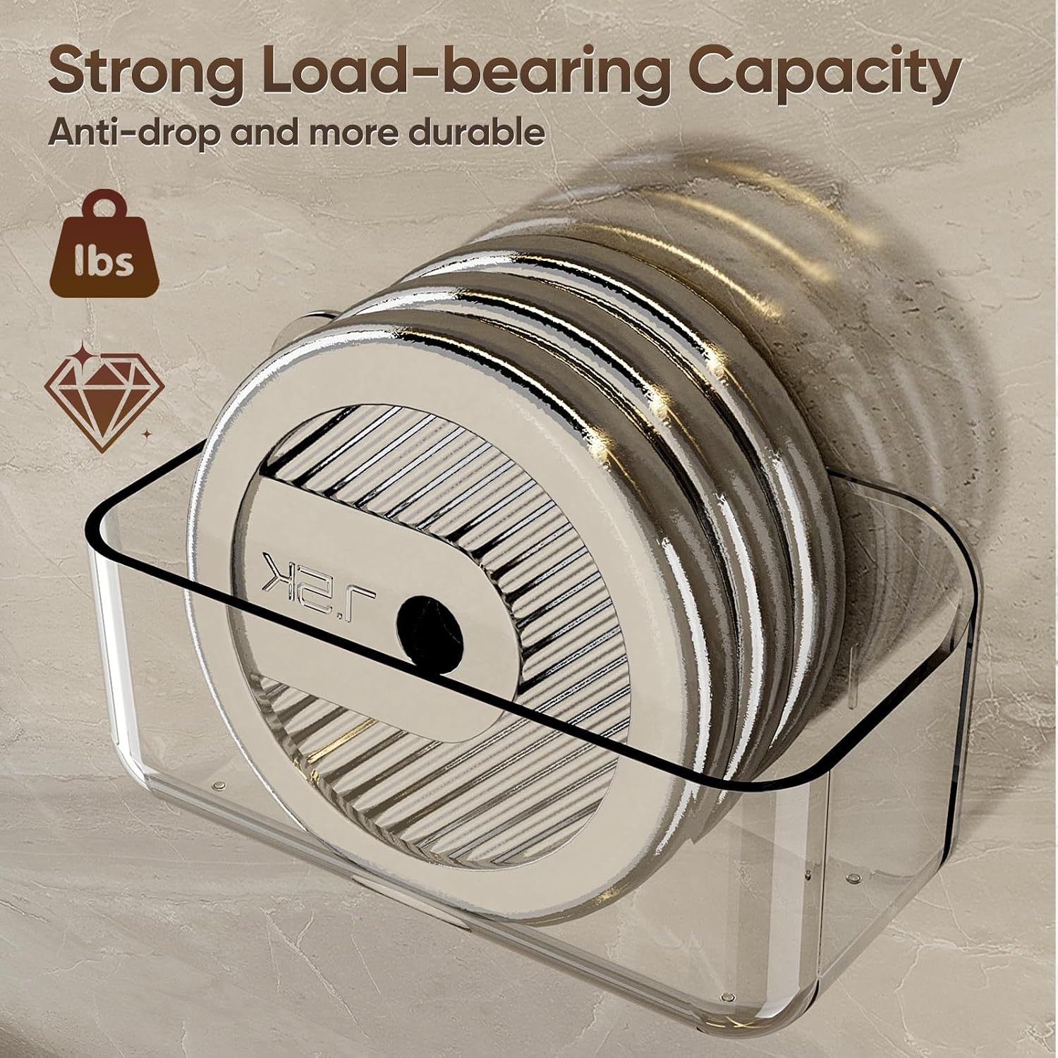 Acrylic Shower Caddy,6 Pack Acrylic Rustproof Shower Organizer with Large Capacity,No Drilling Shelves for Bathroom Storage & Home Decor (Clear) image 4