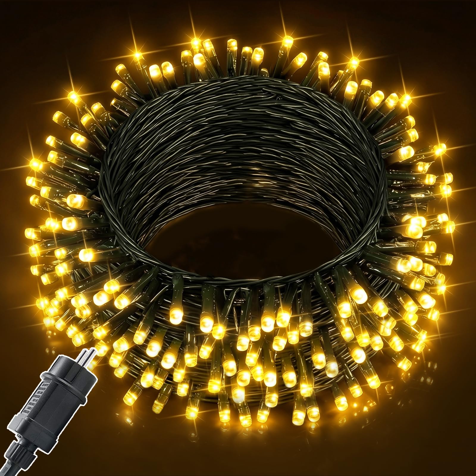 Meision Lichterkette Außen 10m 100LED, Lichterkette Innen mi