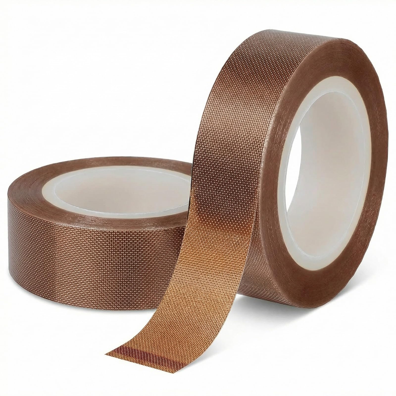 2 Rolls LED Light Strip Tape, 0.59in x 32.8ft Light Dimming Masking Cover Sticker Soften Lighting Blocking Strips, Easy Install LED Strip Cover for Cabinet, TV Backlight, Cove Lighting (Brown)