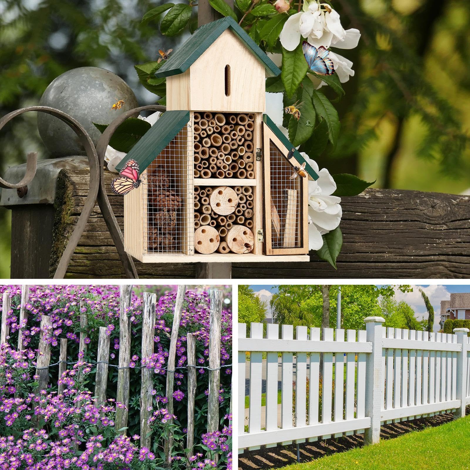 Marienkäferhaus | Hängbares Marienkäferhaus - Dekorativer Gartenlebensraum für Marienkäfer Florfliegen Biene, Outdoor Nistkasten für Hof