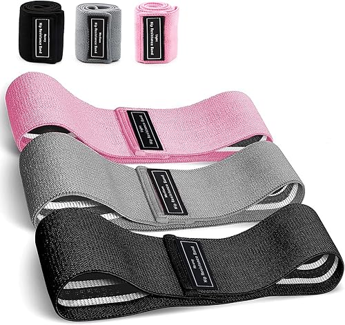 Resistance Bands Sets Portable Exercise Loops for Legs and Hip 3 Resistance Level Workout Weight Bands with Non-Slip Design Workout Flexbands for