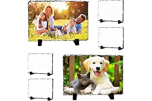6 Pack Sublimation Slate Blanks: Craft Your Own Custom Photo Frames