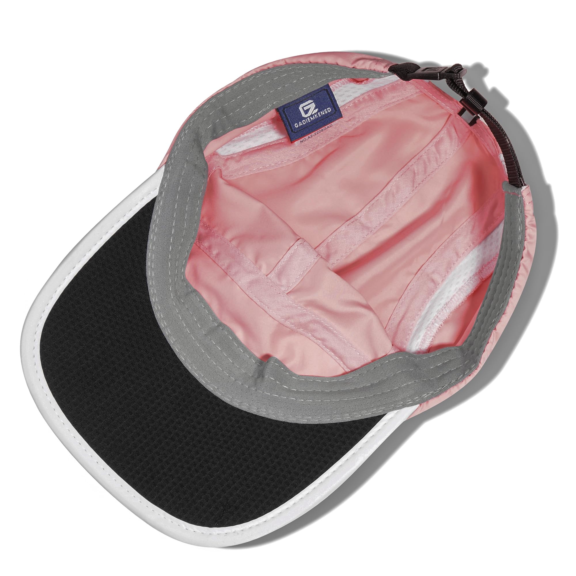 Gorra ligera plegable para mujer, de secado rápido, ultrafino, sin estructurar, Rosado 4